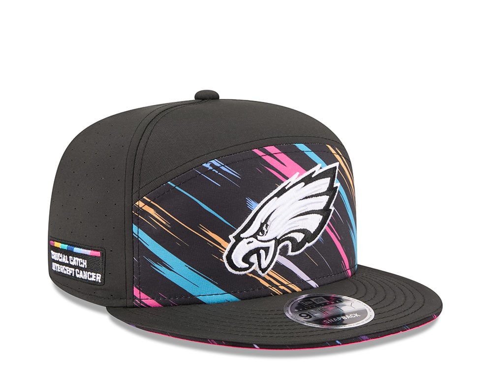New Era Philadelphia Eagles Crucial Catch 2026 Black Edition 9Fifty Split Panel Snapback Hat
