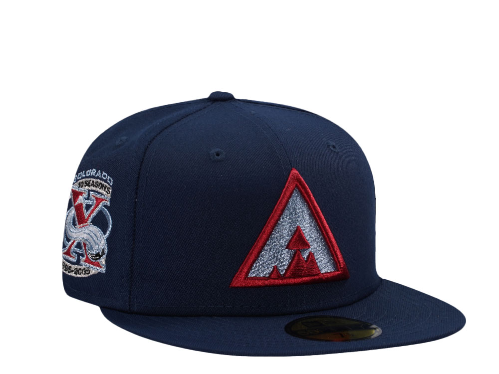 New Era Colorado Avalanche 10th Anniversary Blue Prime Edition 59Fifty Fitted Hat