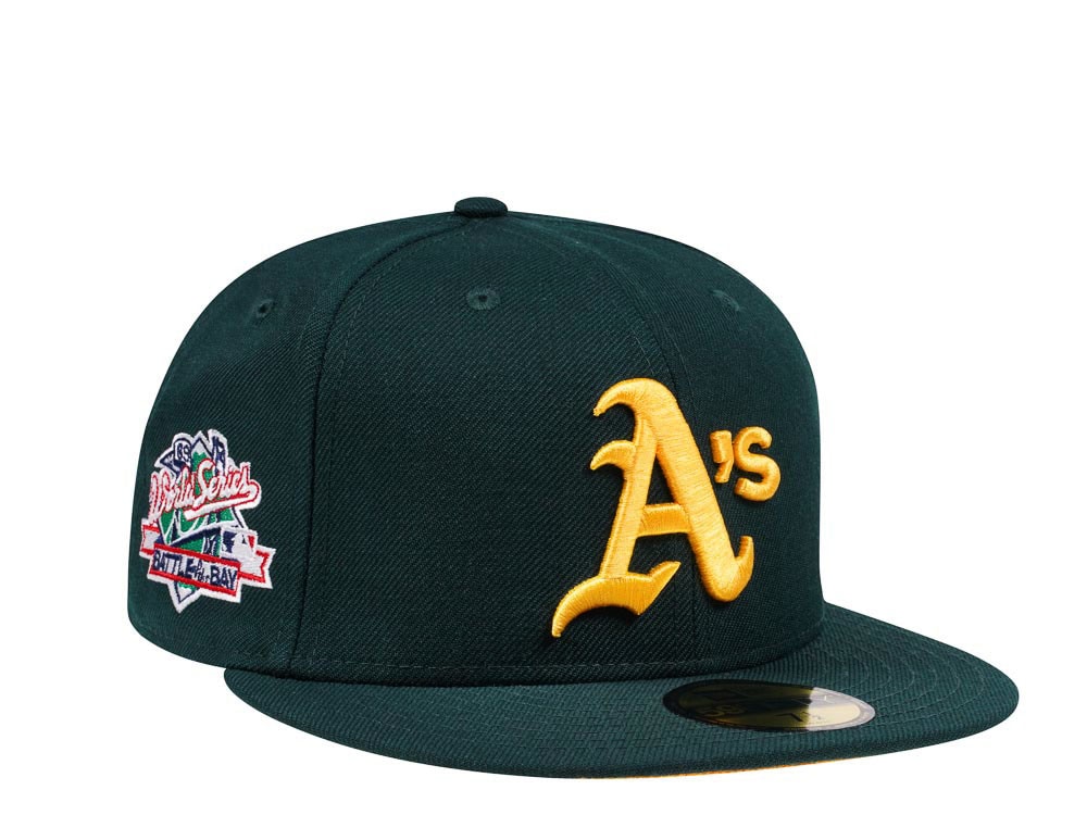 New Era Oakland Athletics World Series 1989 Green and Gold Edition 59Fifty Fitted Hat