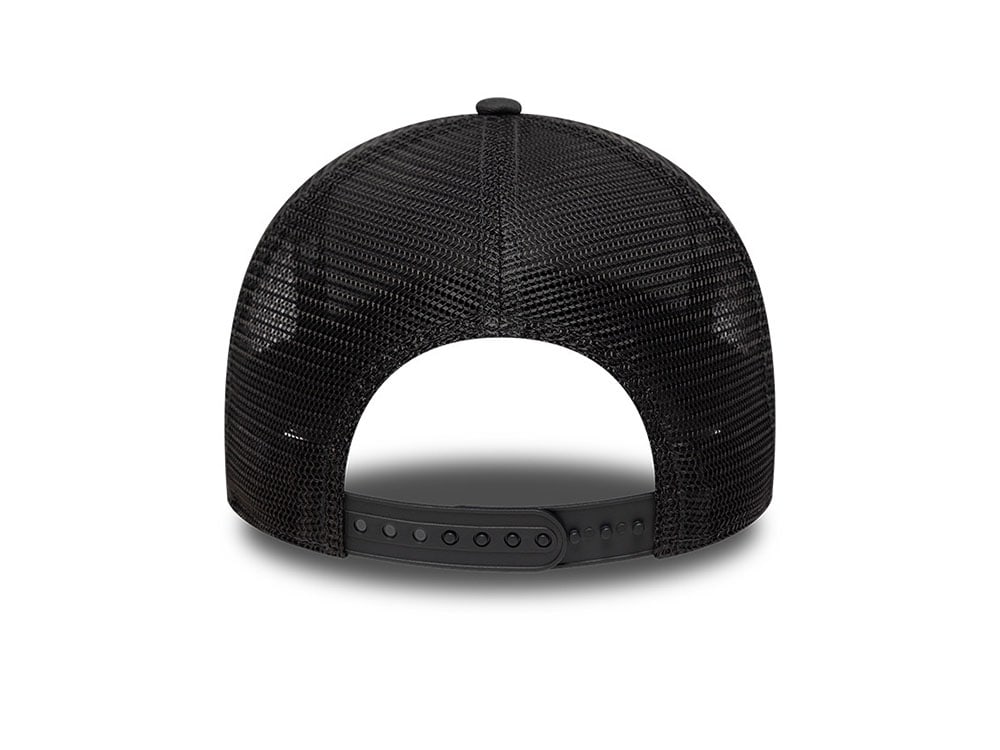 New Era Chicago Bulls Outline Black Edition 9Forty A Frame Trucker Snapback Hat
