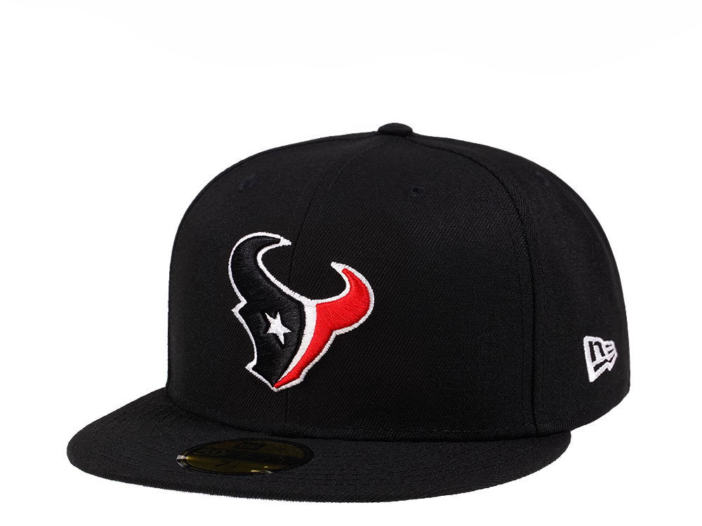 New Era Houston Texans Black Crimson Collection 59Fifty Fitted Hat