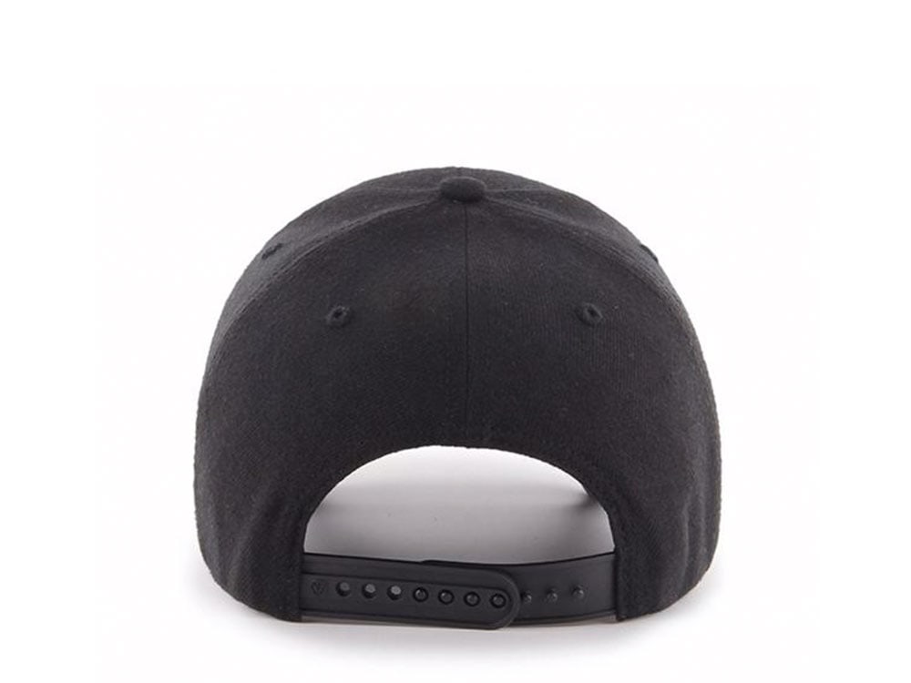 47Brand Atlanta Braves Black on Black Classic Snapback Hat