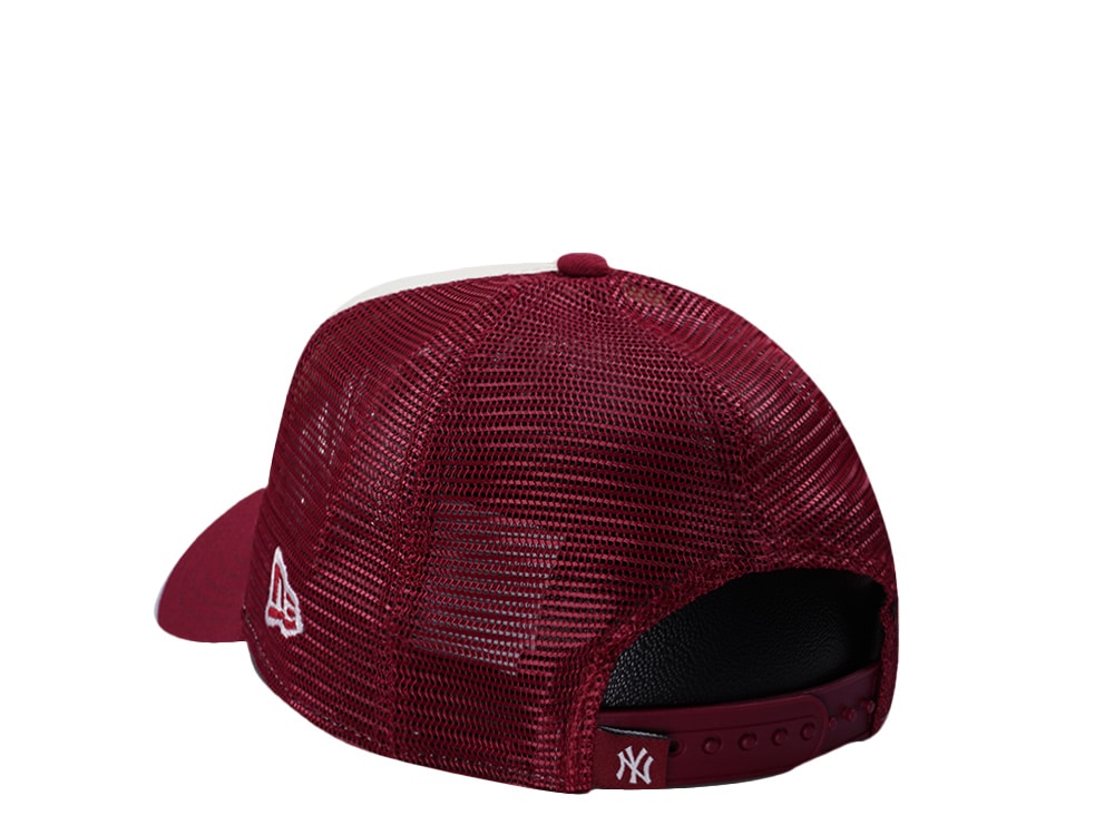 New Era New York Yankees Rose Chrome Two Tone Edition 9Forty A Frame Trucker Snapback Hat