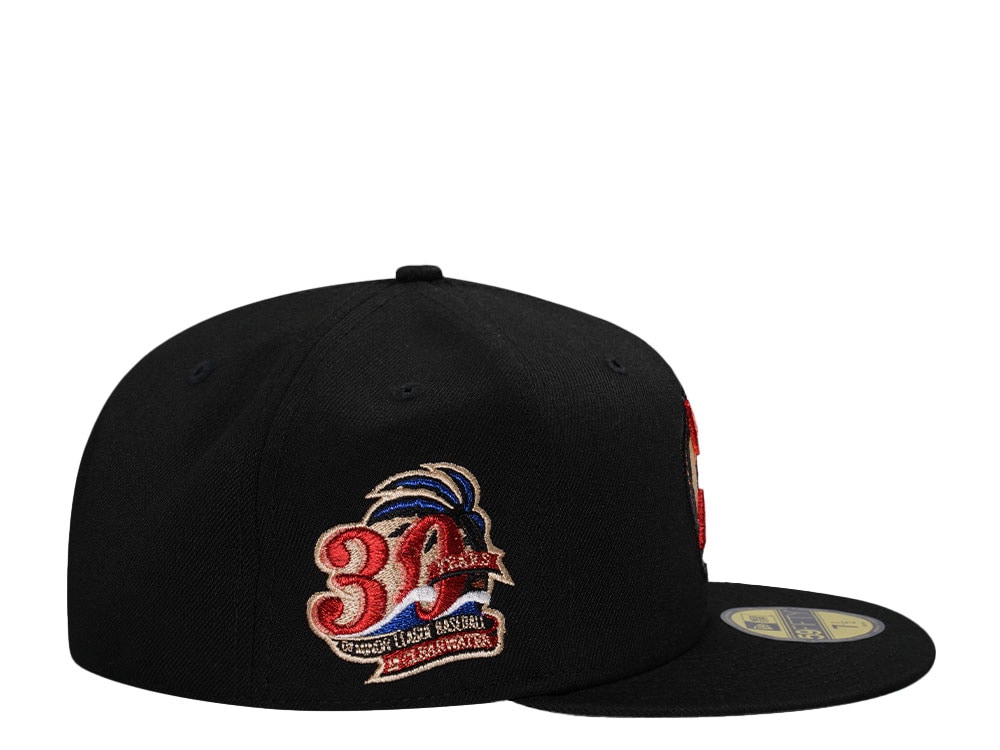 New Era Clearwater Threshers 30th Anniversary Black Throwback Edition 59Fifty Fitted Hat