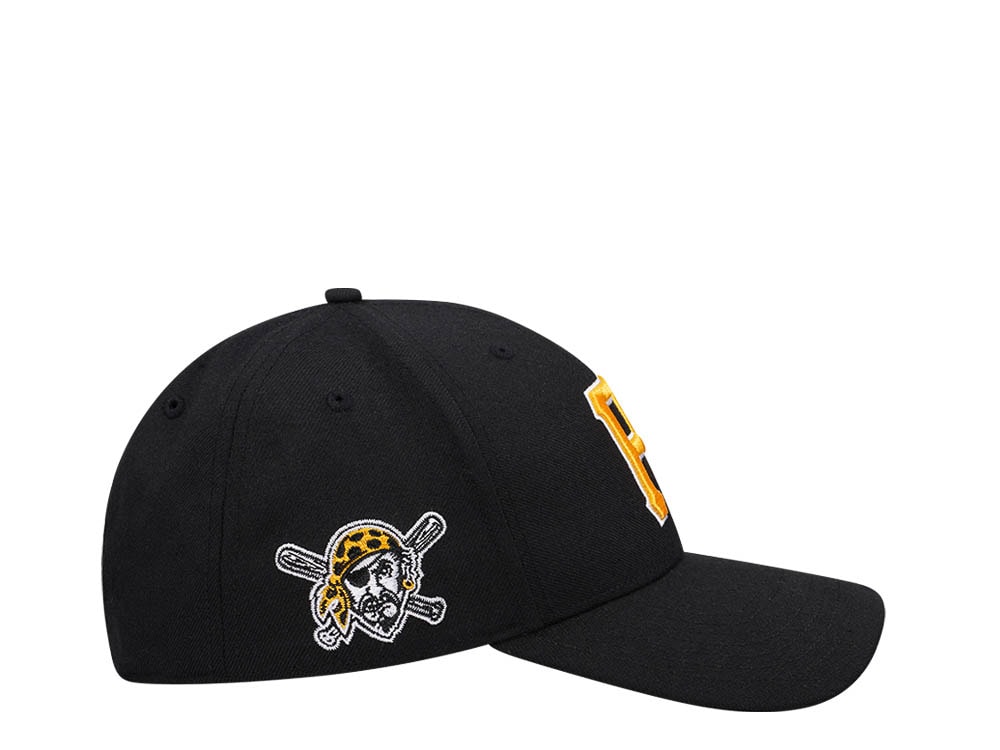 47Brand Pittsburgh Pirates Black Sure Shot MVP Snapback Hat