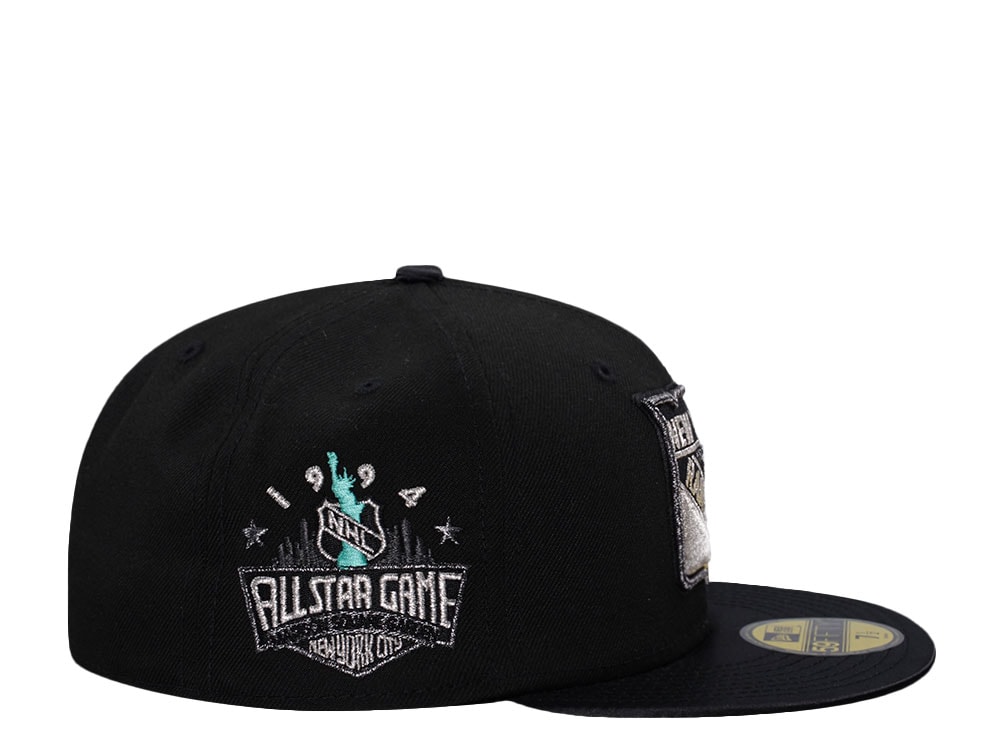 New Era New York Rangers All Star Game 1994 Black Satin Brim Prime Edition 59Fifty Fitted Hat