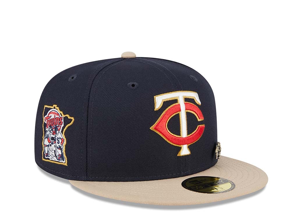 New Era Minnesota Twins Varsity Pin Two Tone Edition 59Fifty Fitted Hat