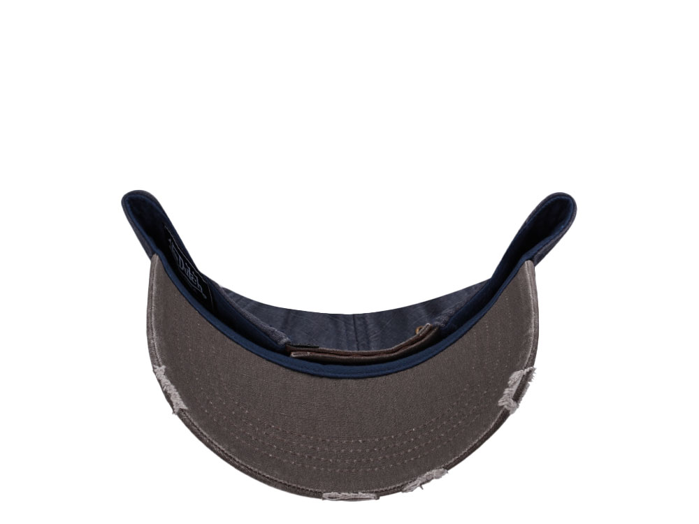 Von Dutch Oval Patch Distressed Vintage Strapback Hat