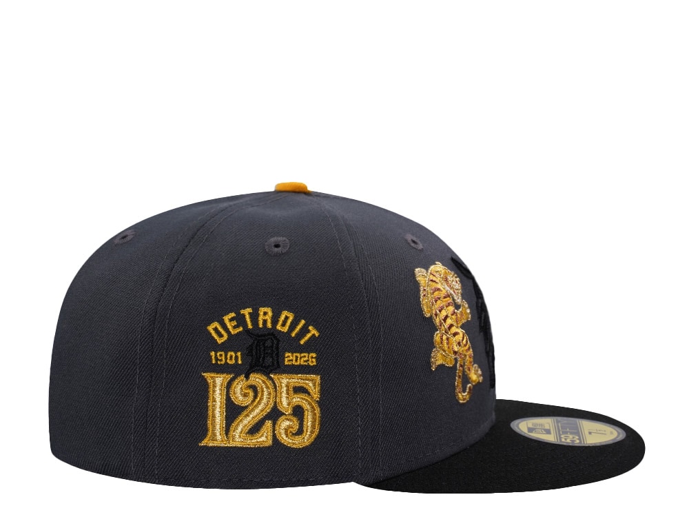 New Era Detroit Tigers 125th Anniversary Tiger Gray Two Tone Edition 59Fifty Fitted Hat