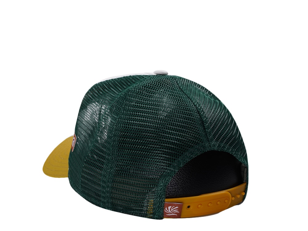Djinns HFT Filthy Flamingo Surf Gang White Coastal Edition Trucker Snapback Hat