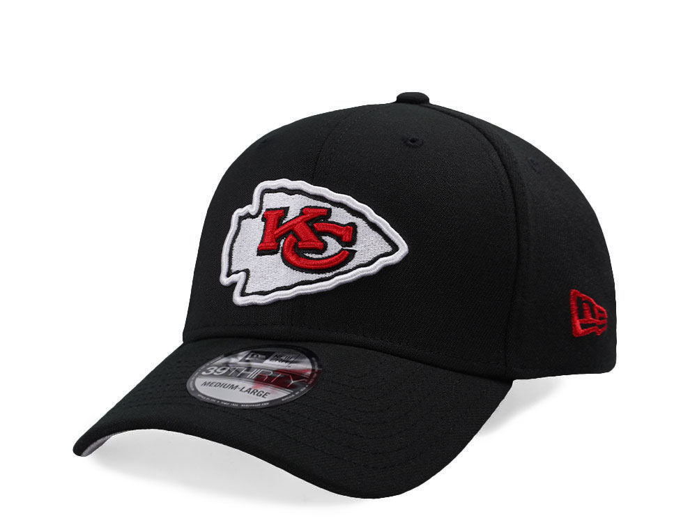 New Era Kansas City Chiefs Black Classic Edition 39Thirty Stretch Fit Hat