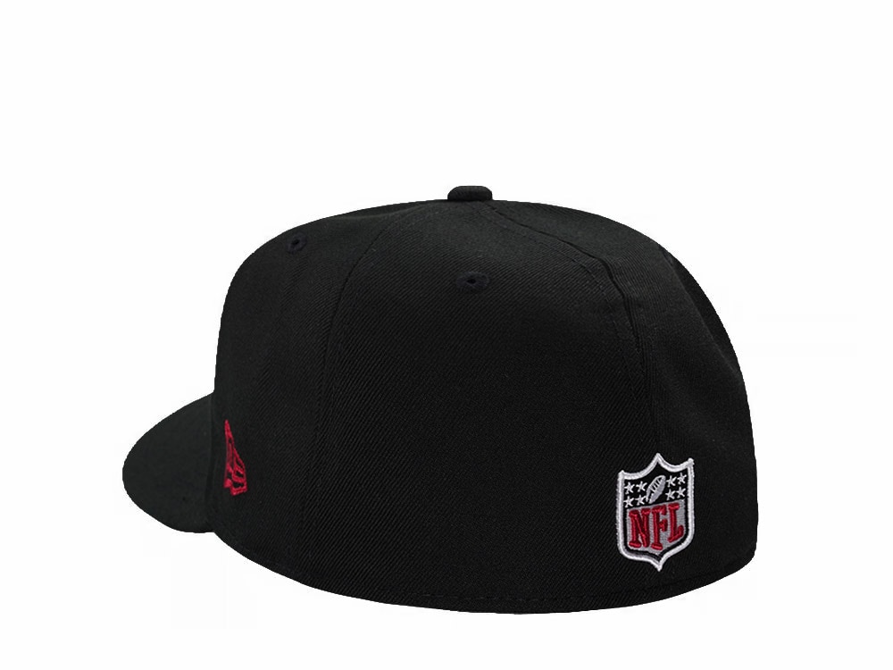 New Era Arizona Cardinals Black Classic Edition Pre Curved 59Fifty Fitted Hat