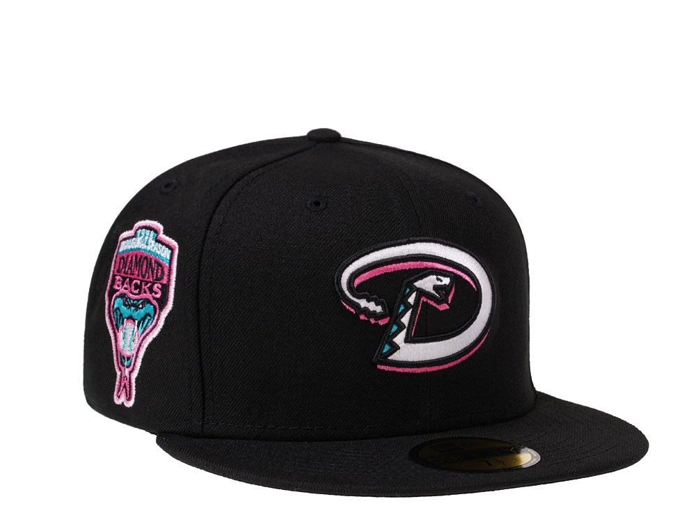 New Era Arizona Diamondbacks Inaugural Season 1998 Black and Pink Edition 59Fifty Fitted Hat