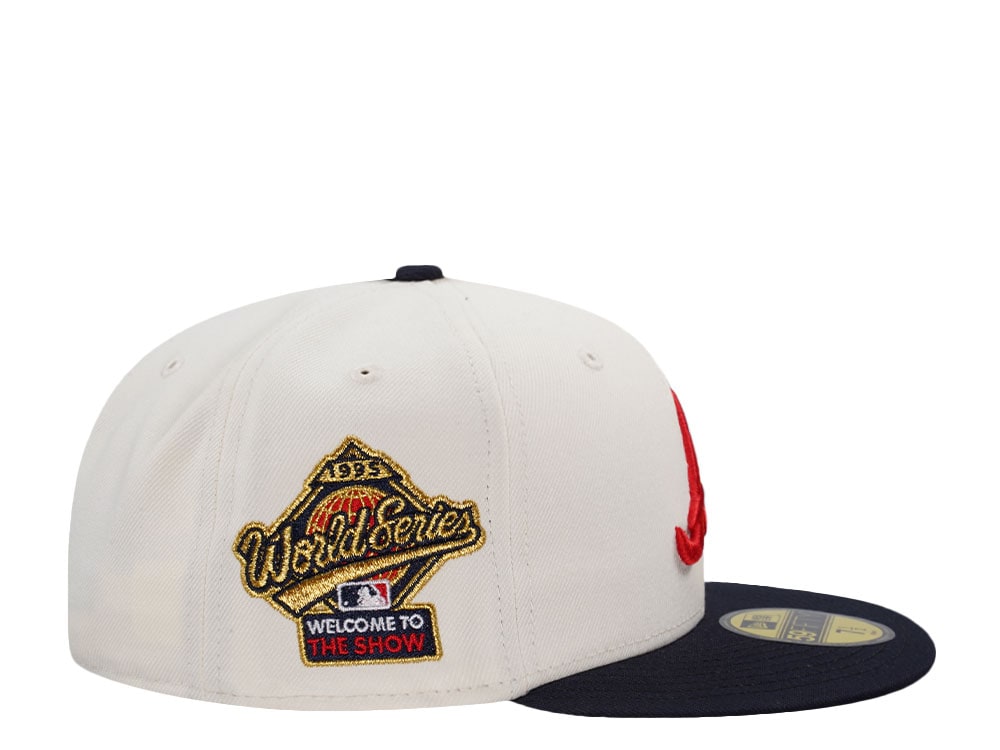 New Era Atlanta Braves World Series 1995 The Show Chrome Two Tone Edition 59Fifty Fitted Hat