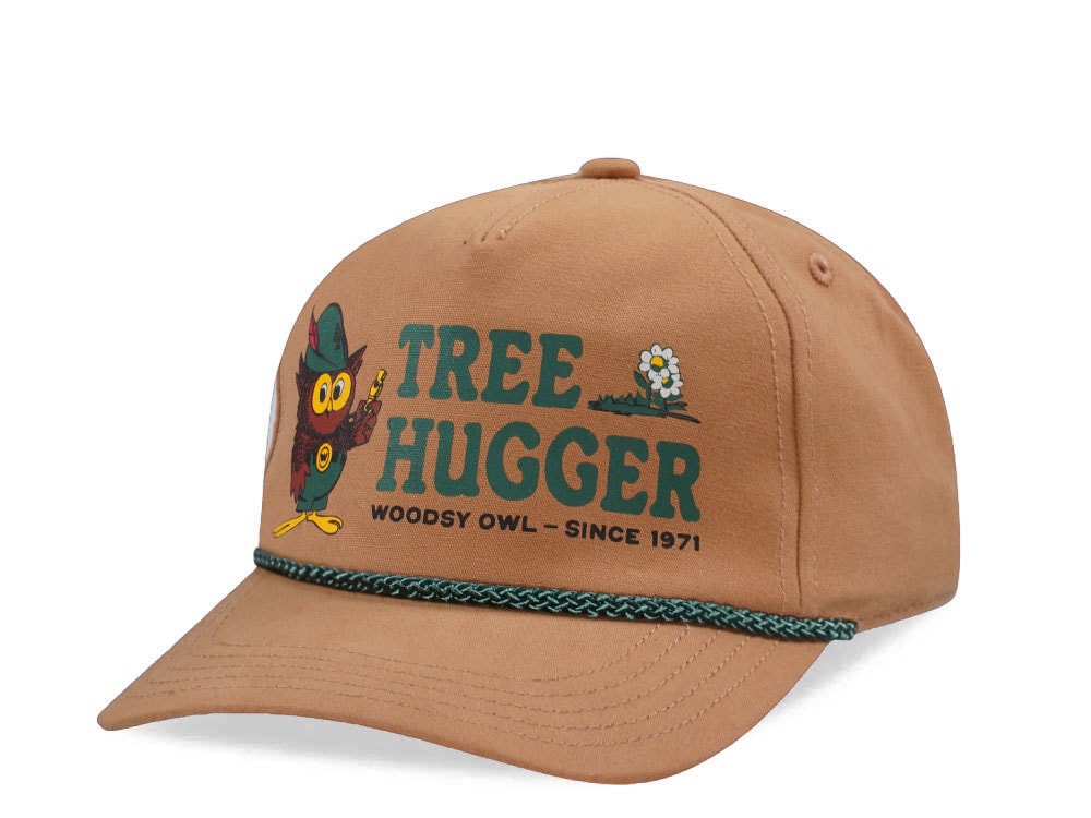 American Needle Woodsy Owl Tree Hugger Canvas Cappy Wheat Snapback Hat