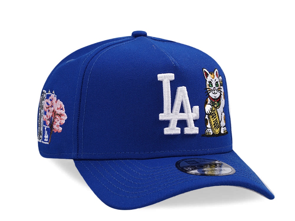 New Era Los Angeles Dodgers Tokyo Series Cat Royal Blue Prime Edition 9Forty A Frame Snapback Hat