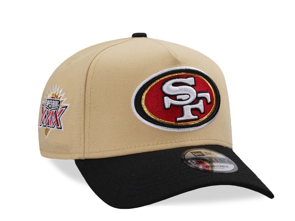 New Era San Francisco 49ers Super Bowl XXIX Gold Two Tone Edition 9Forty A Frame Snapback Hat