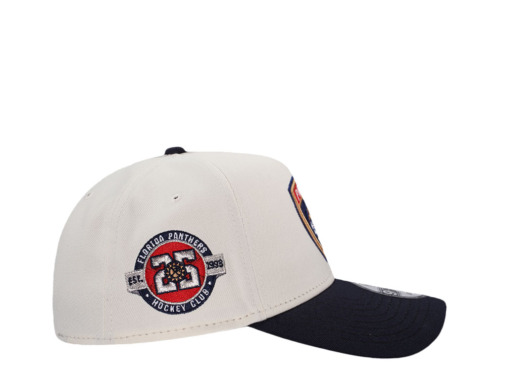 New Era Florida Panthers 25th Anniversary Chrome Two Tone Edition 9Forty A Frame Snapback Hat