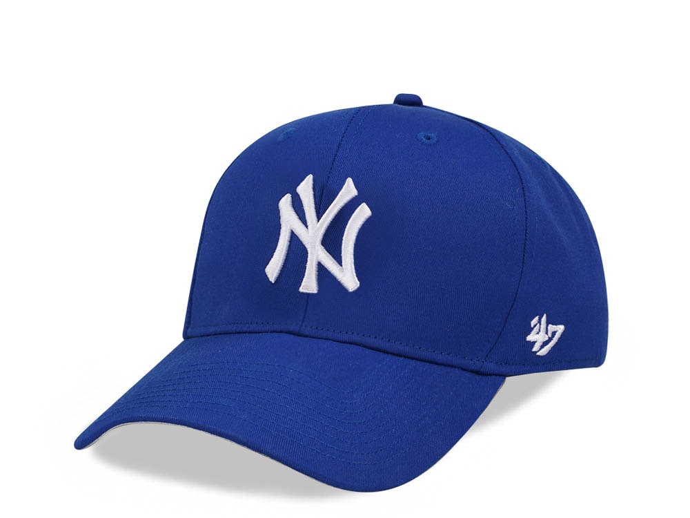 47Brand New York Yankees Royal Raised Basic MVP Snapback Hat