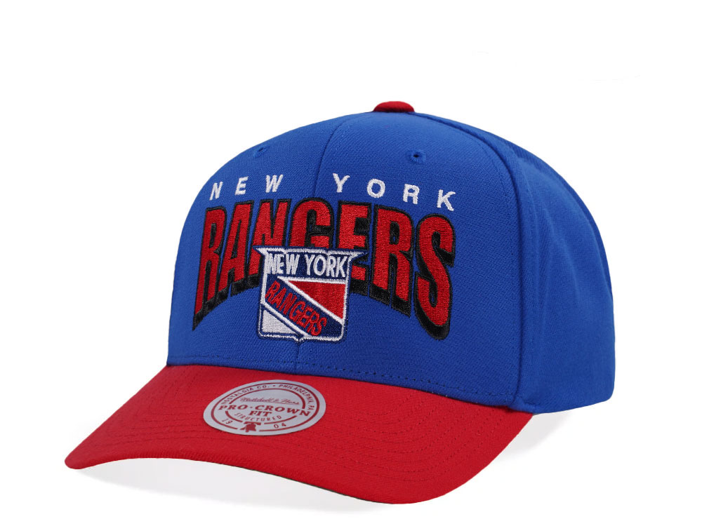 Mitchell & Ness New York Rangers Pro Crown Fit Vintage Blue