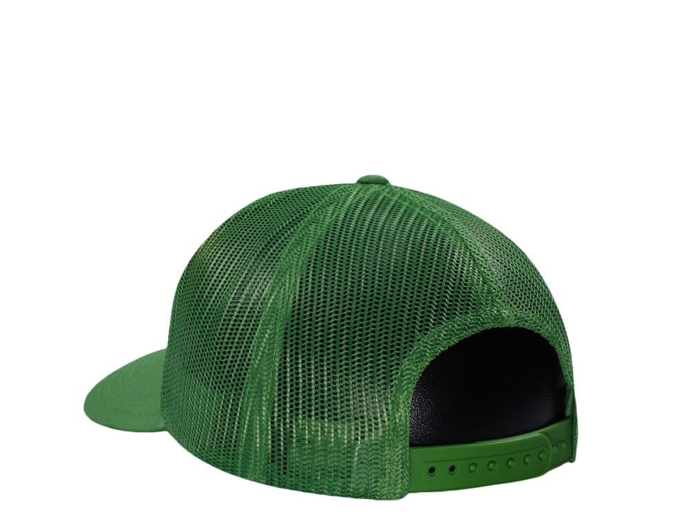 John Deere Logo Green Trucker Snapback Hat