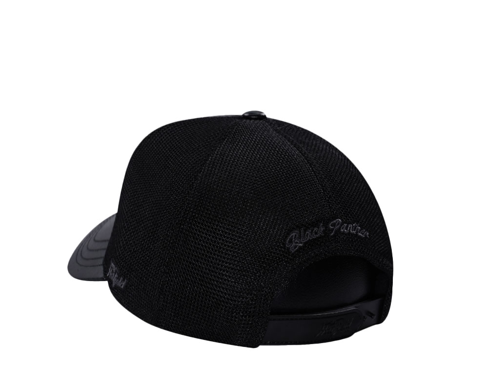 Hatfield Black Panther Black Trucker Snapback Hat