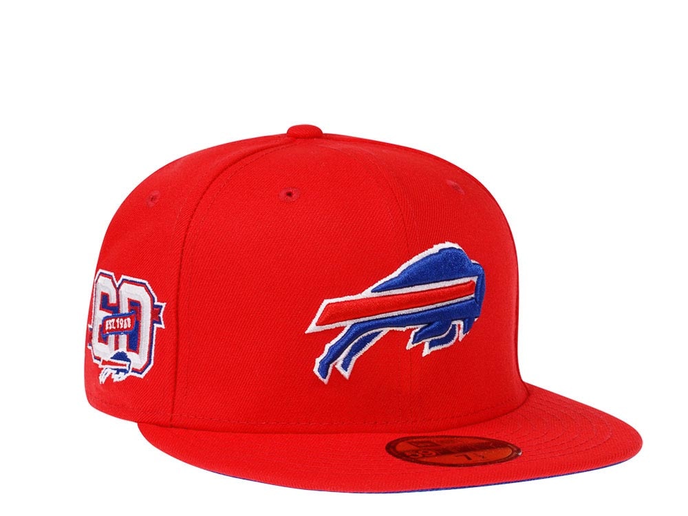 New Era Buffalo Bills 60th Anniversary Red Edition 59Fifty Fitted Hat