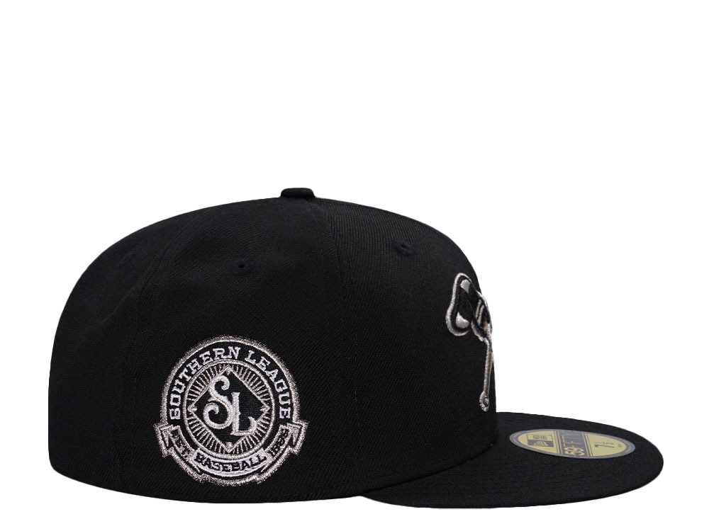 New Era Montgomery Gray Sox Southern League Black Prime Wool Edition 59Fifty Fitted Hat