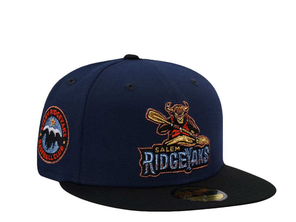New Era Salem Ridge Yaks Metallic Navy Two Tone Edition 59Fifty Fitted Hat