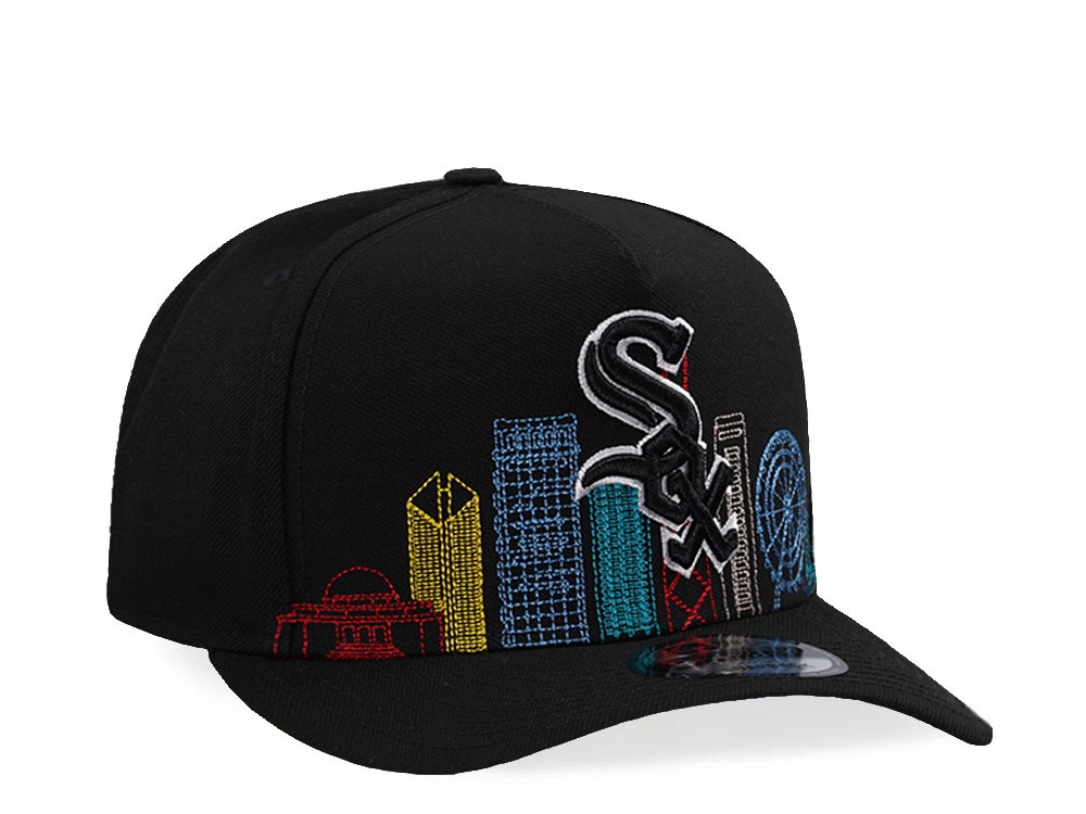 New Era Chicago White Sox Skyline Black Prime Edition 9Fifty A Frame Snapback Hat