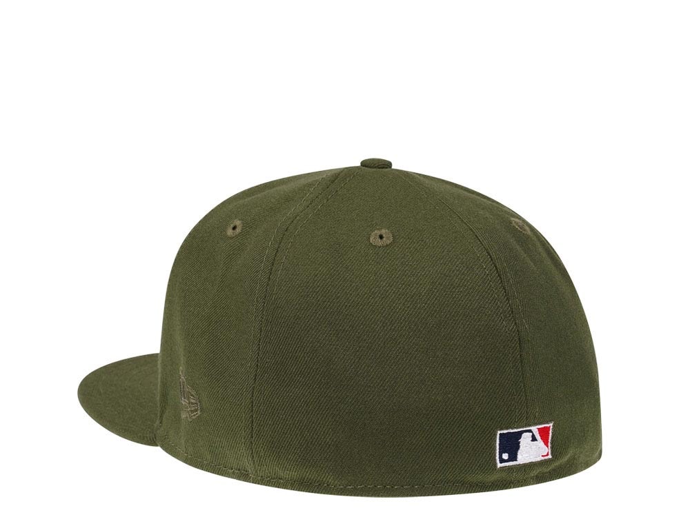 New Era New York Yankees World Series 1999 Rifle Green and Stone Edition 59Fifty Fitted Hat