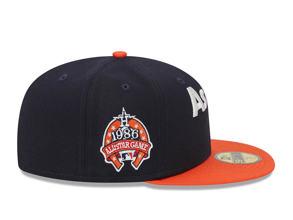New Era Houston Astros All Star Game 1986 Retro Script Two Tone Edition 59Fifty Fitted Hat