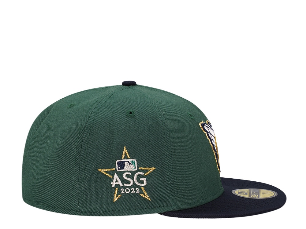 New Era Cleveland Guardians All Star Game 2022 Emerald Gold Two Tone Edition 59Fifty Fitted Hat