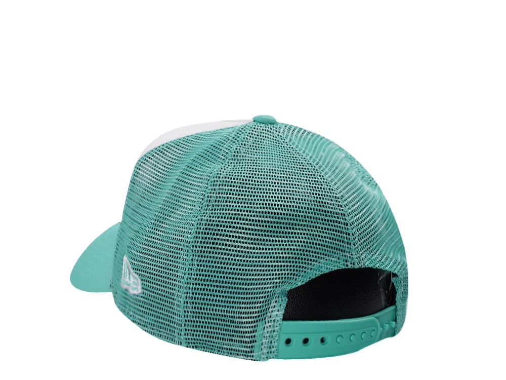 New Era Los Angeles Dodgers Mint White Two Tone Edition 9Forty A Frame Trucker Snapback Hat