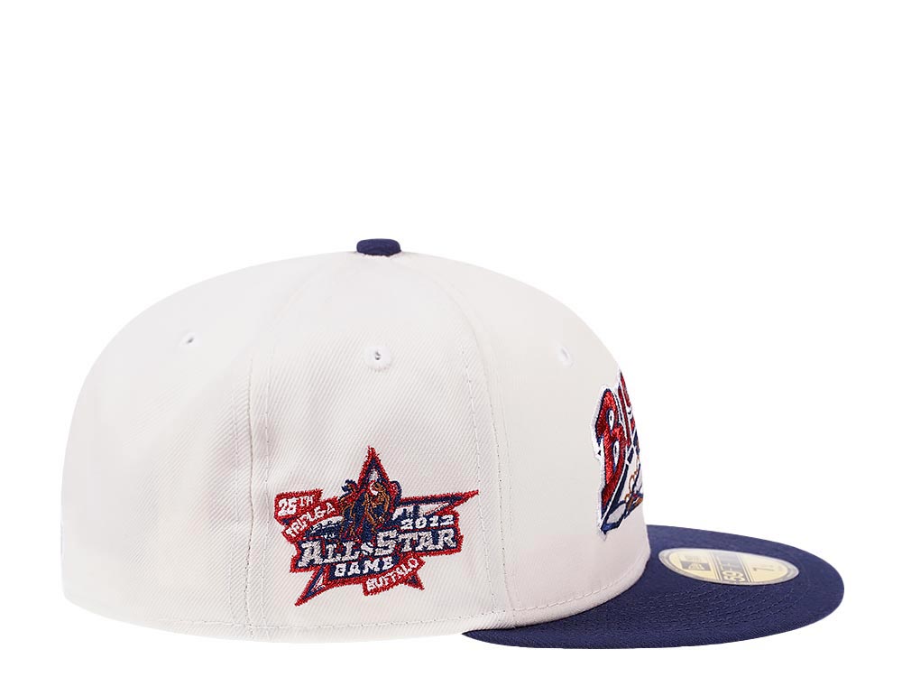 【AILES JAPAN】59FIFTY Buffalo Bisons New Era Buffalo Bisons All Star Game 2012 Cream Metallic Prime
