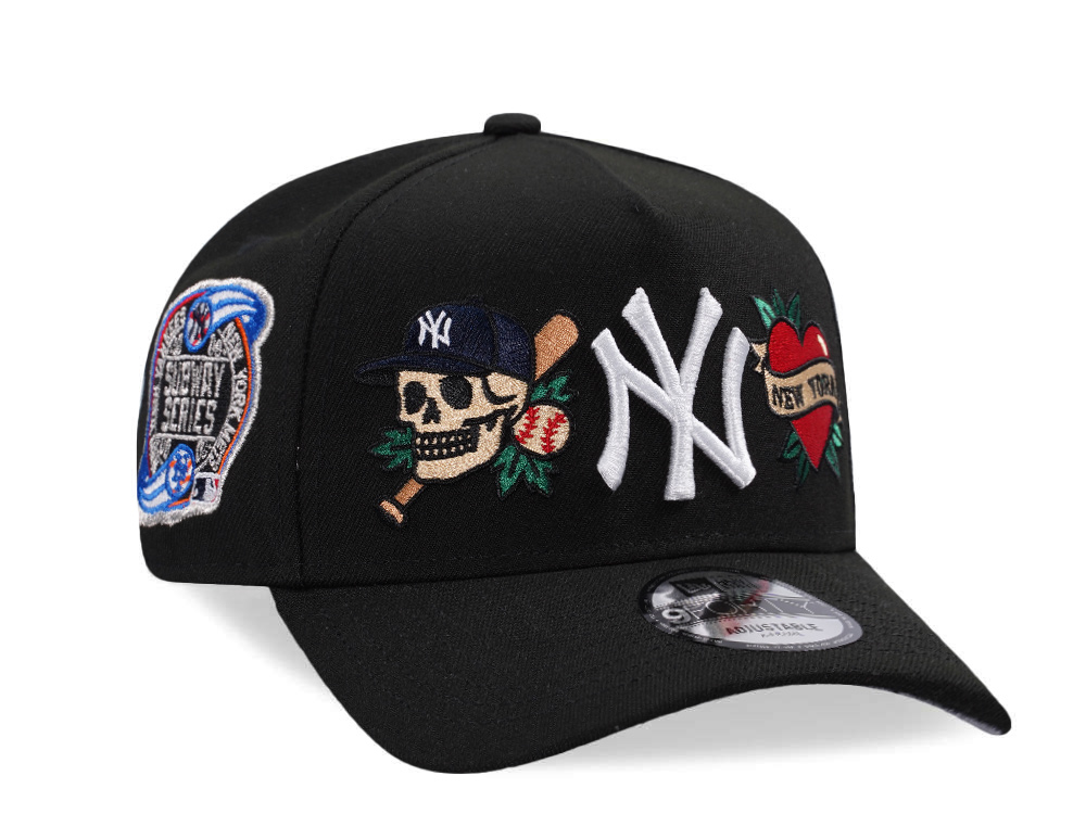 New Era New York Yankees Subway Series Tattoo Black Prime Edition 9Forty A Frame Snapback Hat