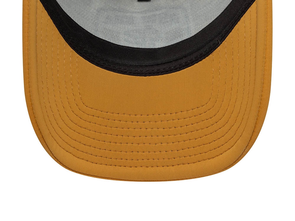 New Era Graphic Patch Beige 9Forty A Frame Trucker Snapback Hat