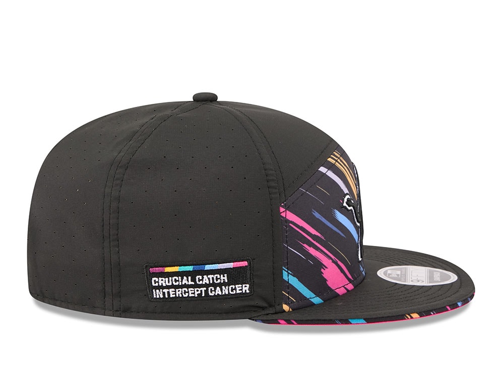 New Era Detroit Lions Crucial Catch 2026 Black Edition 9Fifty Split Panel Snapback Hat