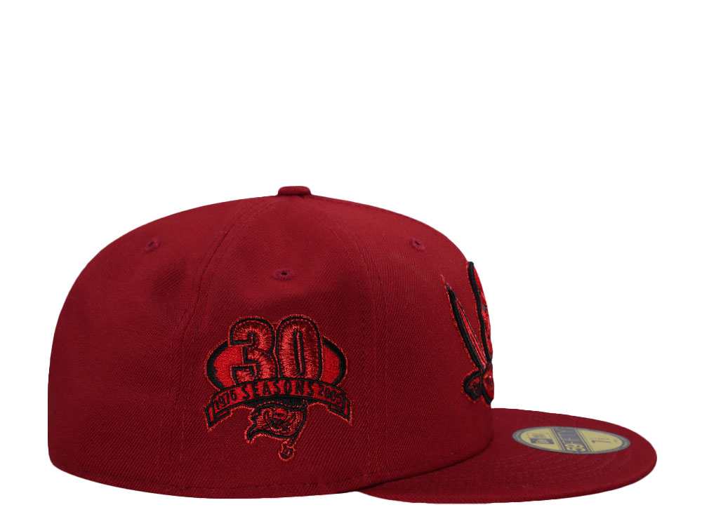 New Era Tampa Bay Buccaneers 30 Seasons Red Prime Edition 59Fifty Fitted Hat