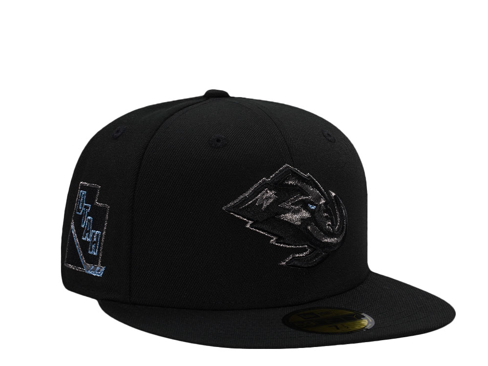 New Era Utah Mammoth Black on Black Prime Edition 59Fifty Fitted Hat