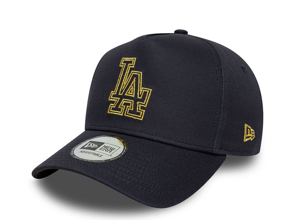 New Era Los Angeles Dodgers Metallic Outline Navy Prime Edition 9Forty A Frame Snapback Hat