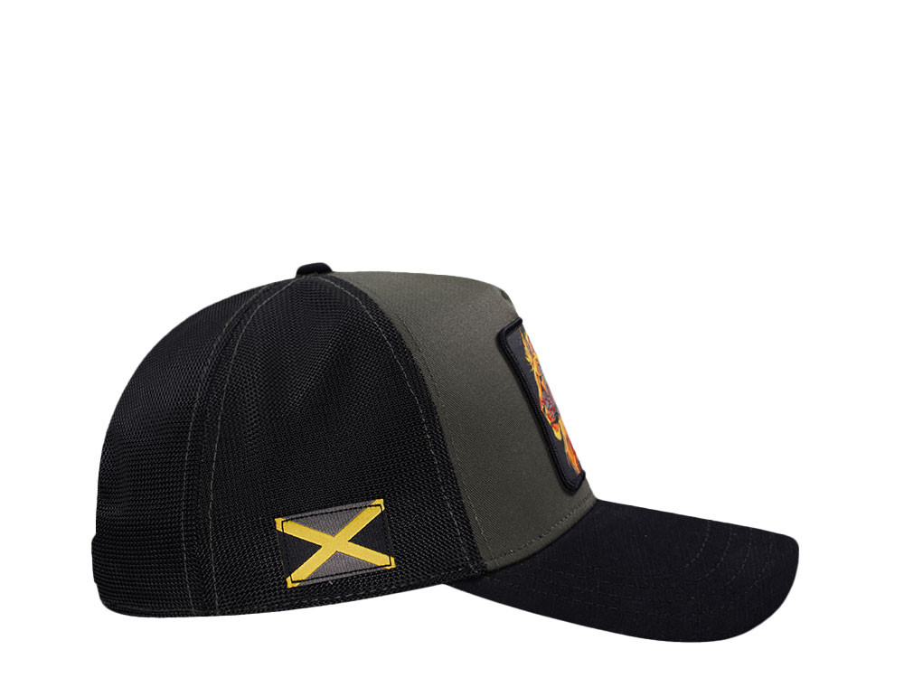Capslab Natrual Mystik Lion Trucker Snapback Hat