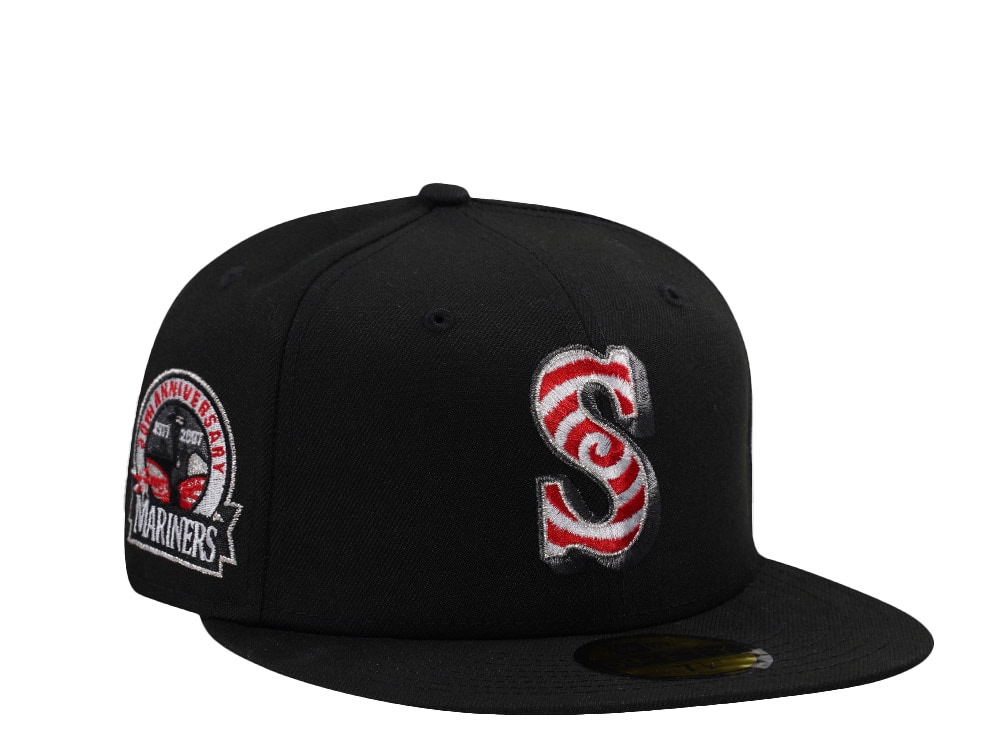 New Era Seattle Mariners 30th Anniversary Black Prime Edition 59Fifty Fitted Hat