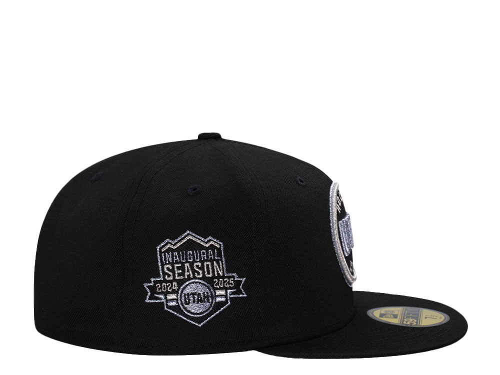 New Era Utah Hockey Club Inaugural Season 2024 Black Metallic Edition 59Fifty Fitted Hat