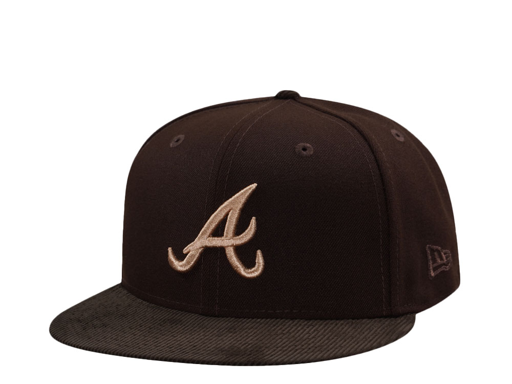 New Era Atlanta Braves Walnut Corduroy Two Tone Edition 59Fifty Fitted Hat