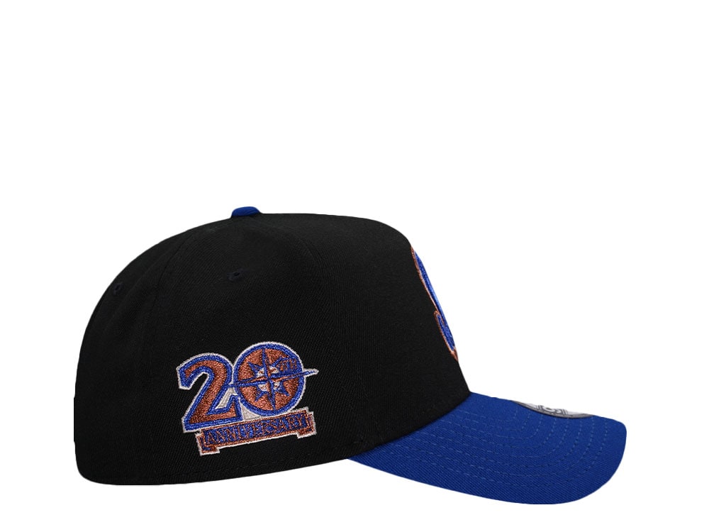New Era Seattle Mariners 20th Anniversary Black Copper Two Tone Edition 9Forty A Frame Snapback Hat
