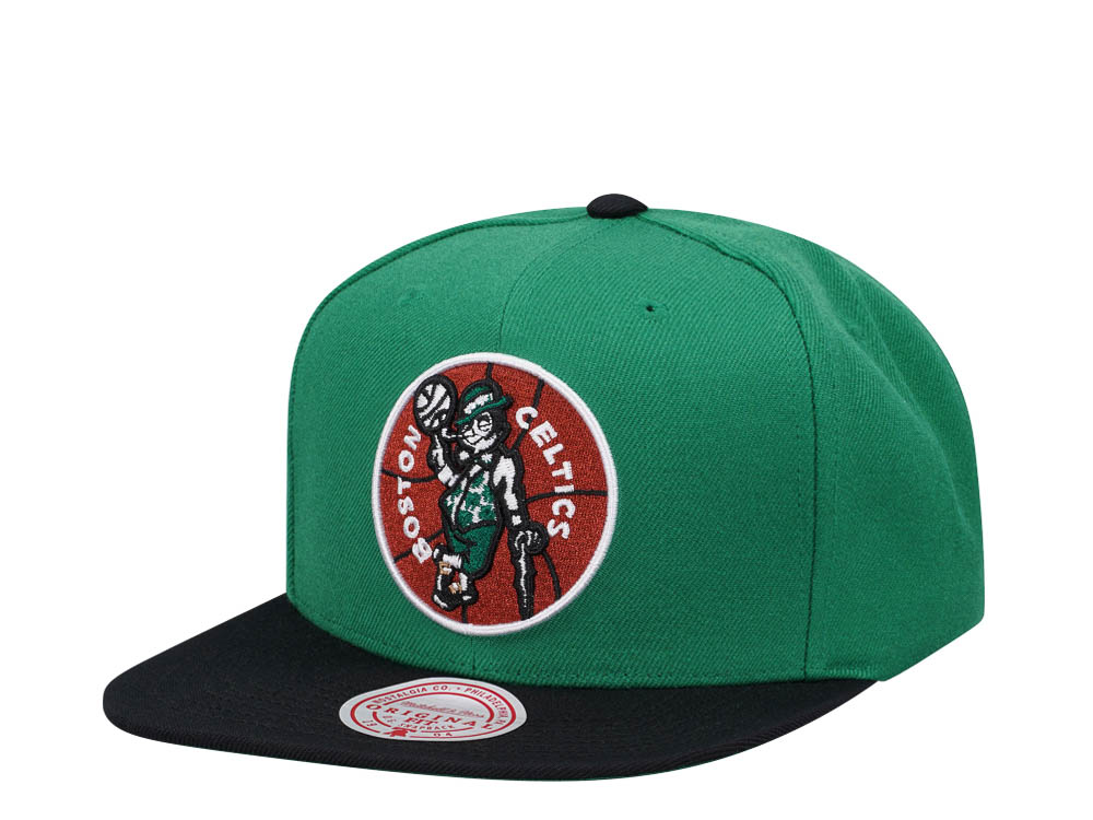Mitchell & Ness Boston Celtics Team Two Tone 2.0 Green Snapback Hat