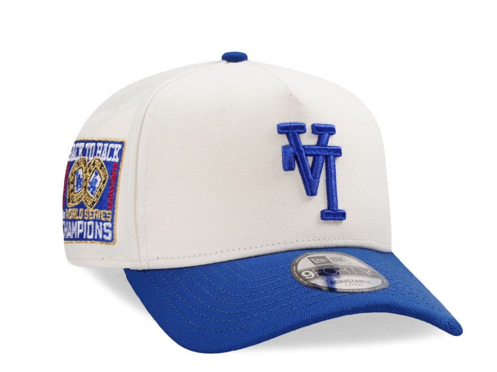 New Era Los Angeles Dodgers Back to Back Upside Down Chrome Two Tone Edition 9Forty A Frame Snapback Hat