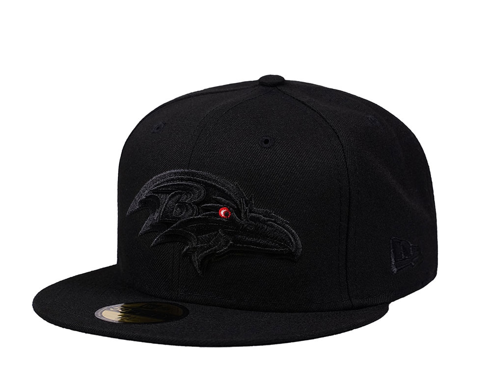 New Era Baltimore Ravens Black on Black Edition 59Fifty Fitted Hat