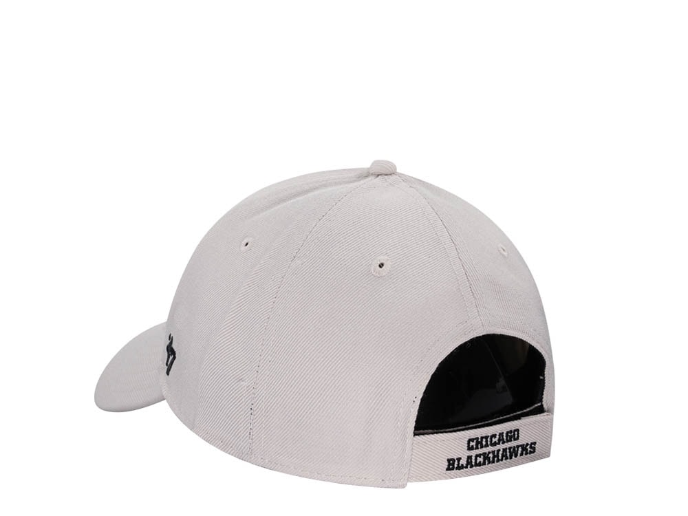 47Brand Chicago Blackhawks Bone MVP Strapback Hat